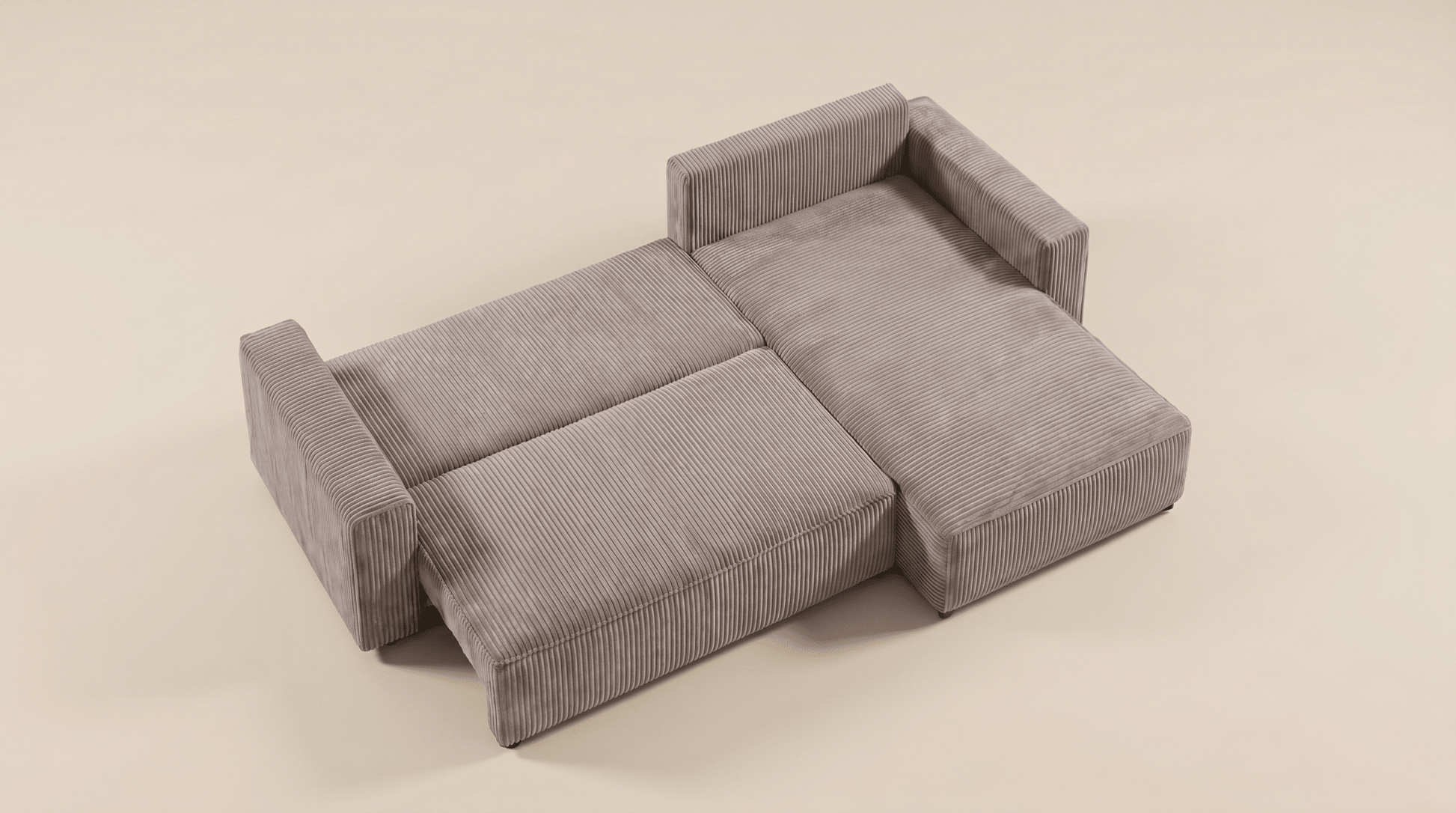Canapé d’angle convertible MILLE ANGLE - TRUST INDUSTRIE - Moutarde - 