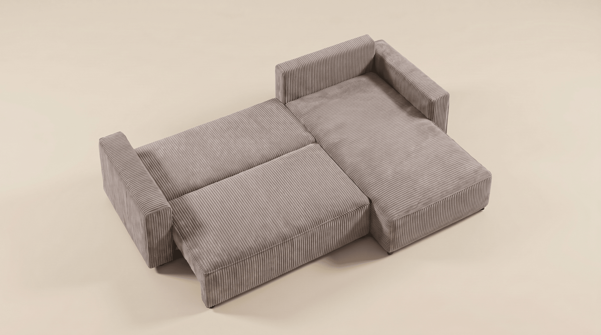 Canapé d’angle convertible MILLE ANGLE - TRUST INDUSTRIE - Moutarde - 