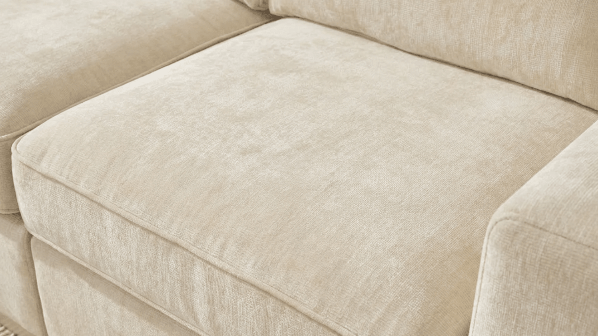 Canapé droit 3 places COSTA en tissu - Trust Industrie - Ecru - 