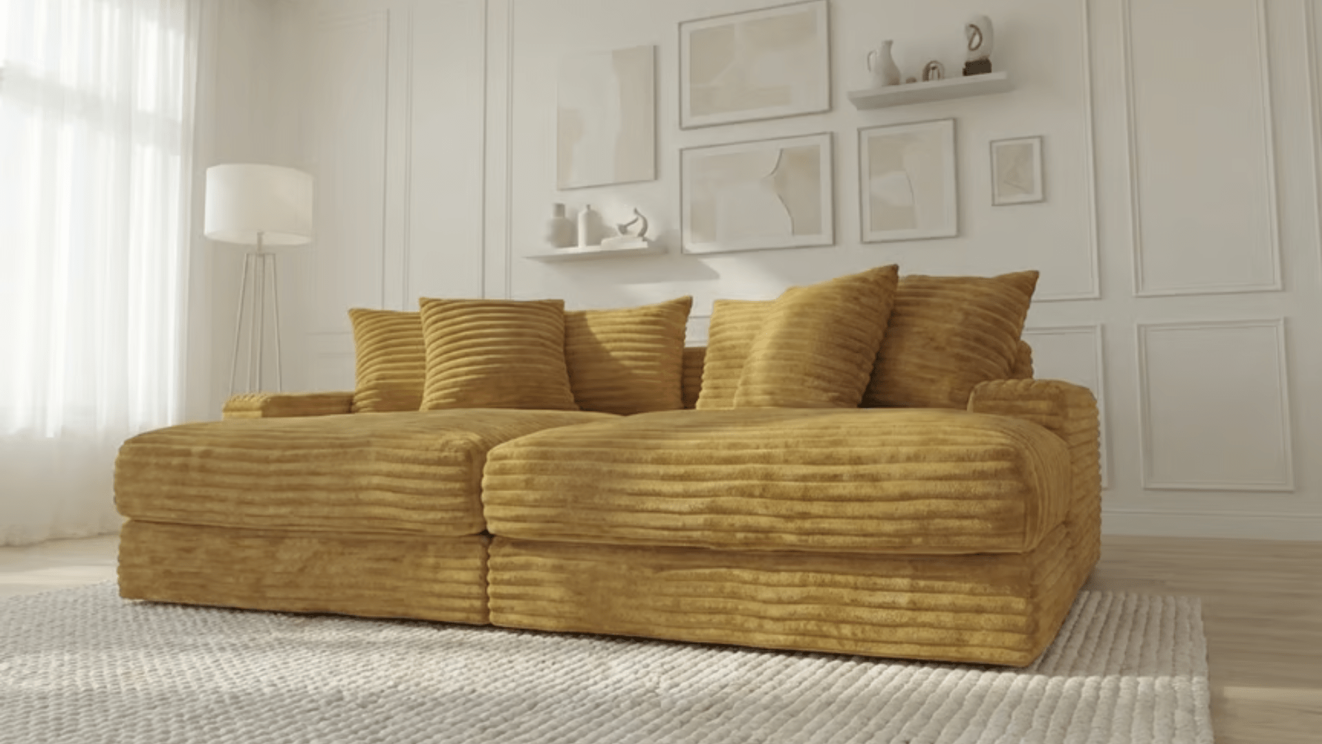 moutarde / L. 250 x l. 170 cm