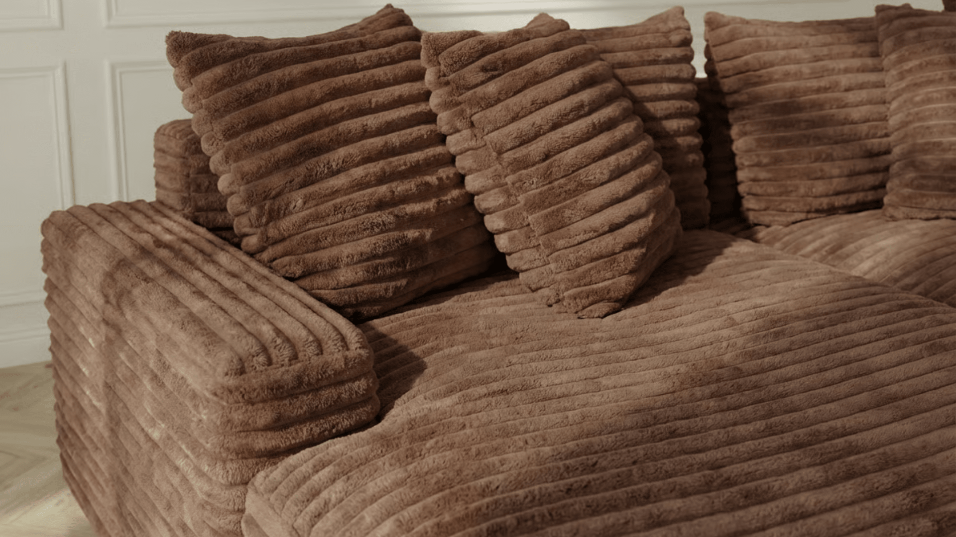 marron / L. 250 x l. 170 cm