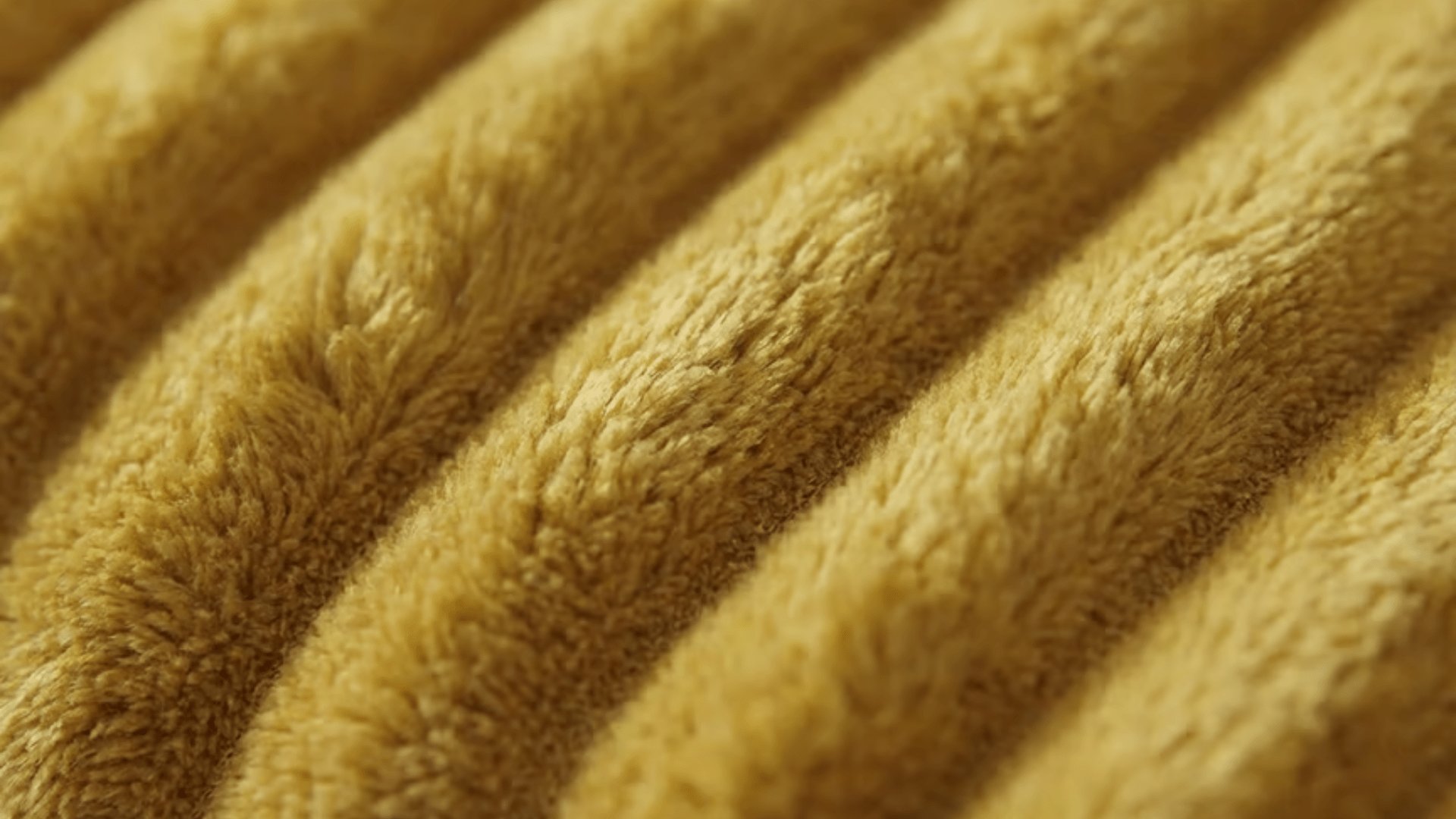 Canapé droit déhoussable EVA XL en velours doudou - TRUST INDUSTRIE - Moutarde - L. 330 x l. 170 cm - 