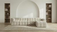 Canapé modulable 5 places MARQUIS en tissu