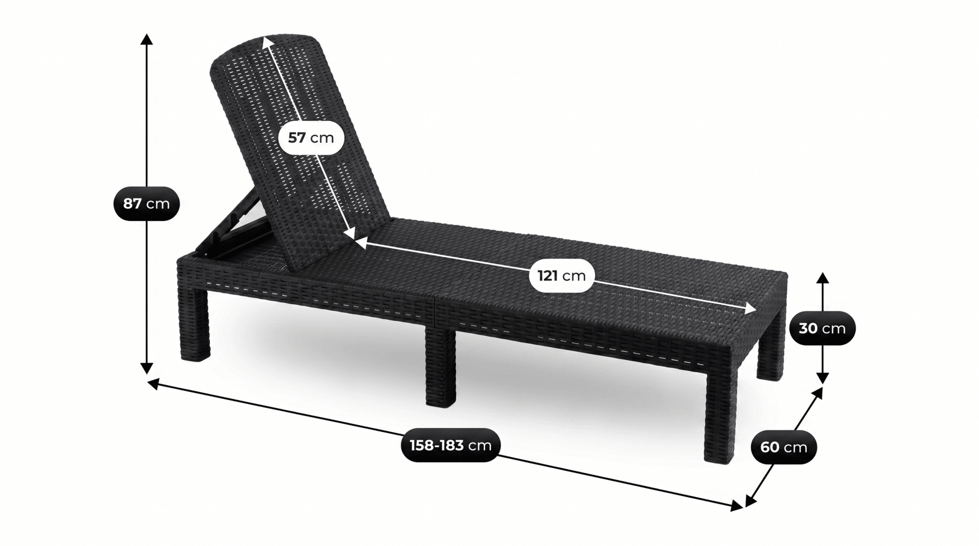 Chaise de jardin LOUIZJANA - TRUST INDUSTRIE - 