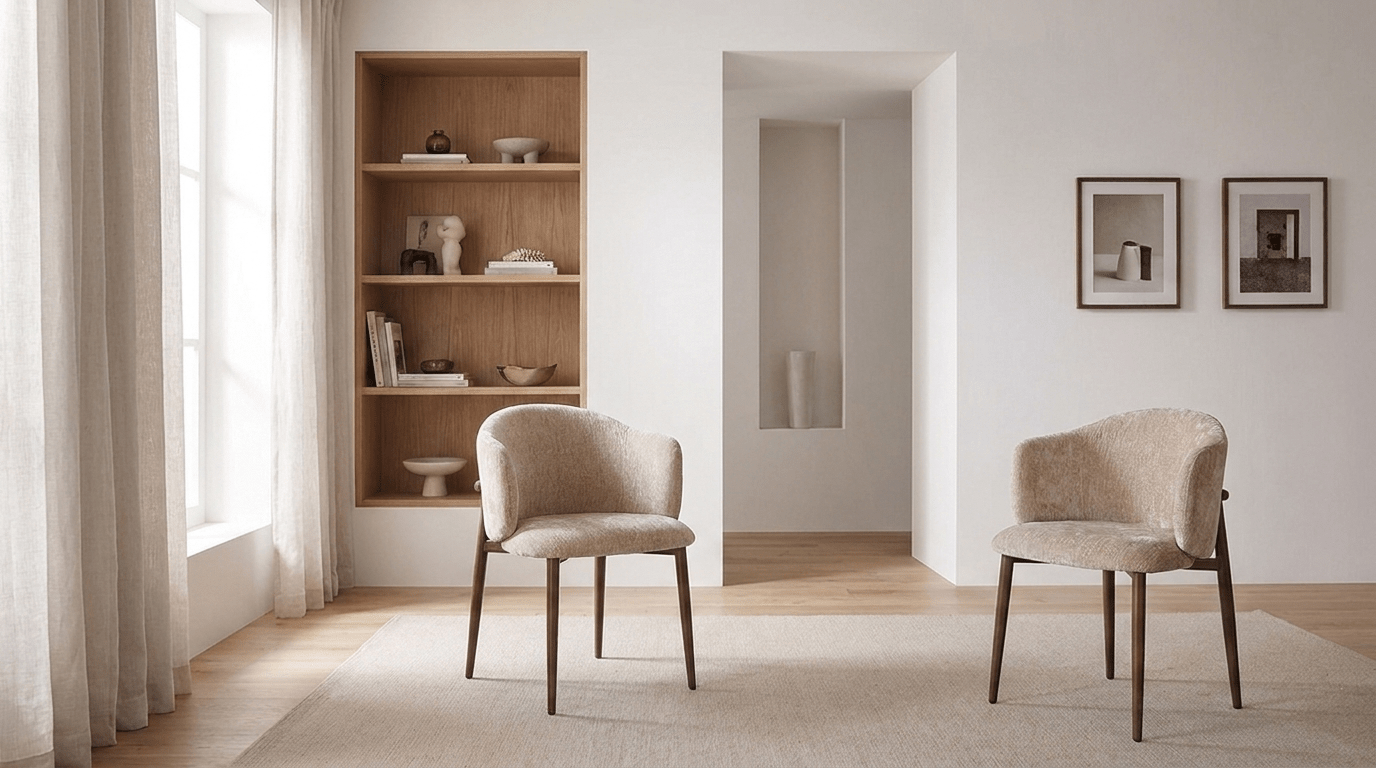 Chaise OSAKA design avec accoudoirs - TRUST INDUSTRIE - Umber - 