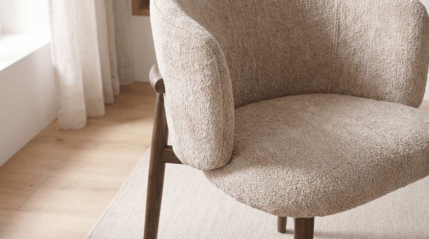 Chaise OSAKA design avec accoudoirs - TRUST INDUSTRIE - Umber - 