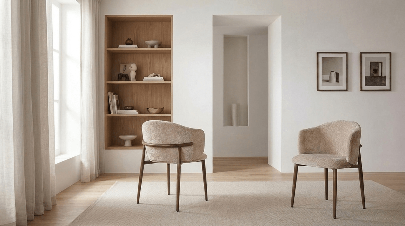 Chaise OSAKA design avec accoudoirs - TRUST INDUSTRIE - Umber - 