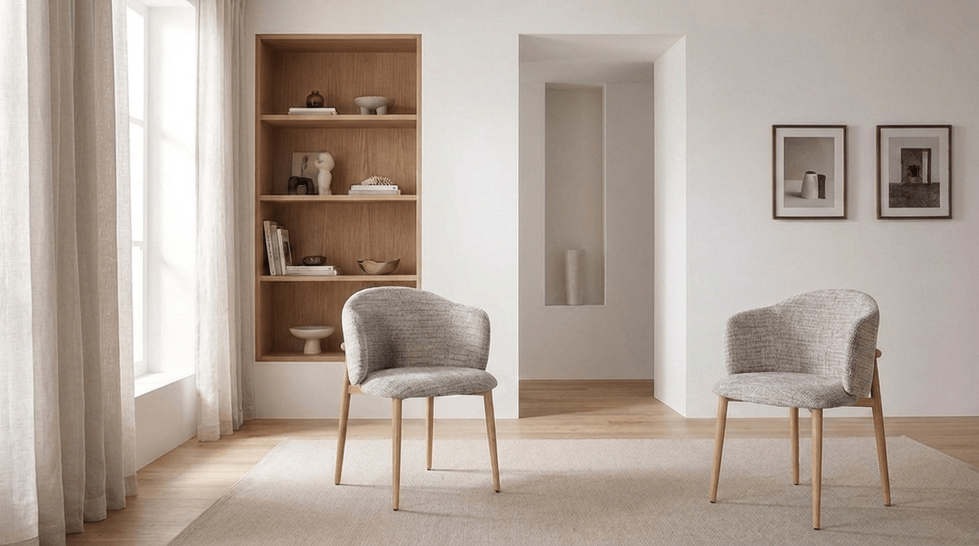Chaise OSAKA design avec accoudoirs - TRUST INDUSTRIE - Umber - 