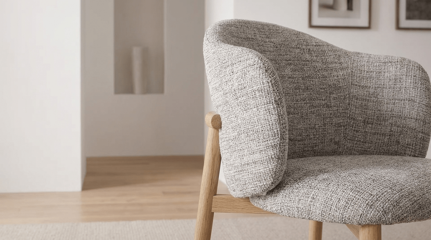 Chaise OSAKA design avec accoudoirs - TRUST INDUSTRIE - Umber - 