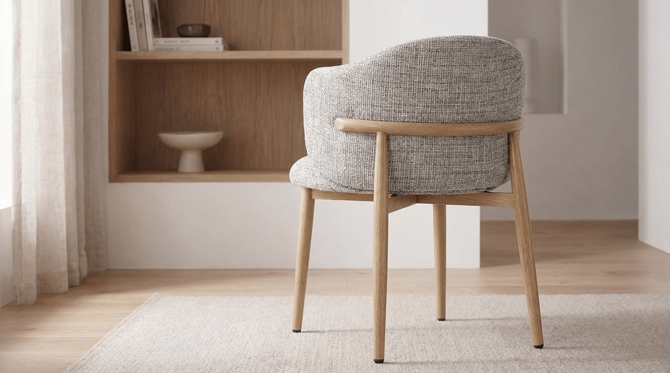 Chaise OSAKA design avec accoudoirs - TRUST INDUSTRIE - Umber - 