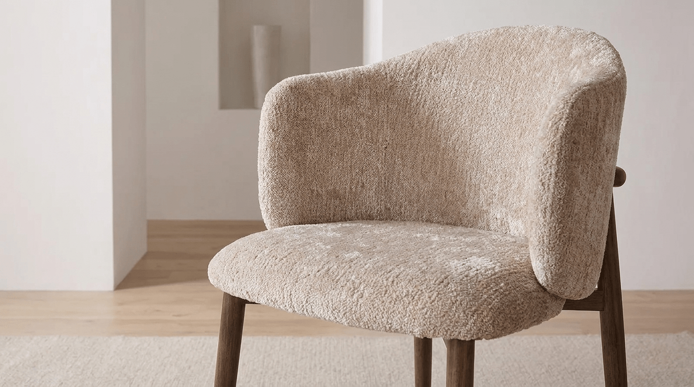 Chaise OSAKA design avec accoudoirs - TRUST INDUSTRIE - Umber - 