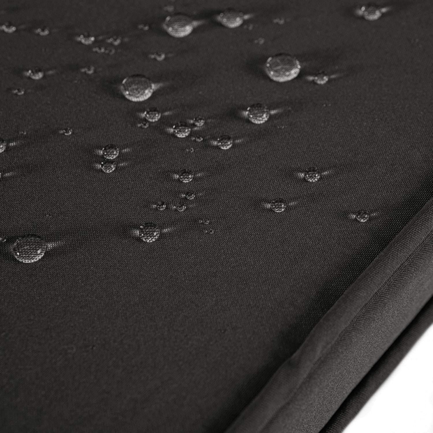 Ensemble de jardin DALLAS en résine tressée avec table rectangulaire en verre - TRUST INDUSTRIE - Noir - 