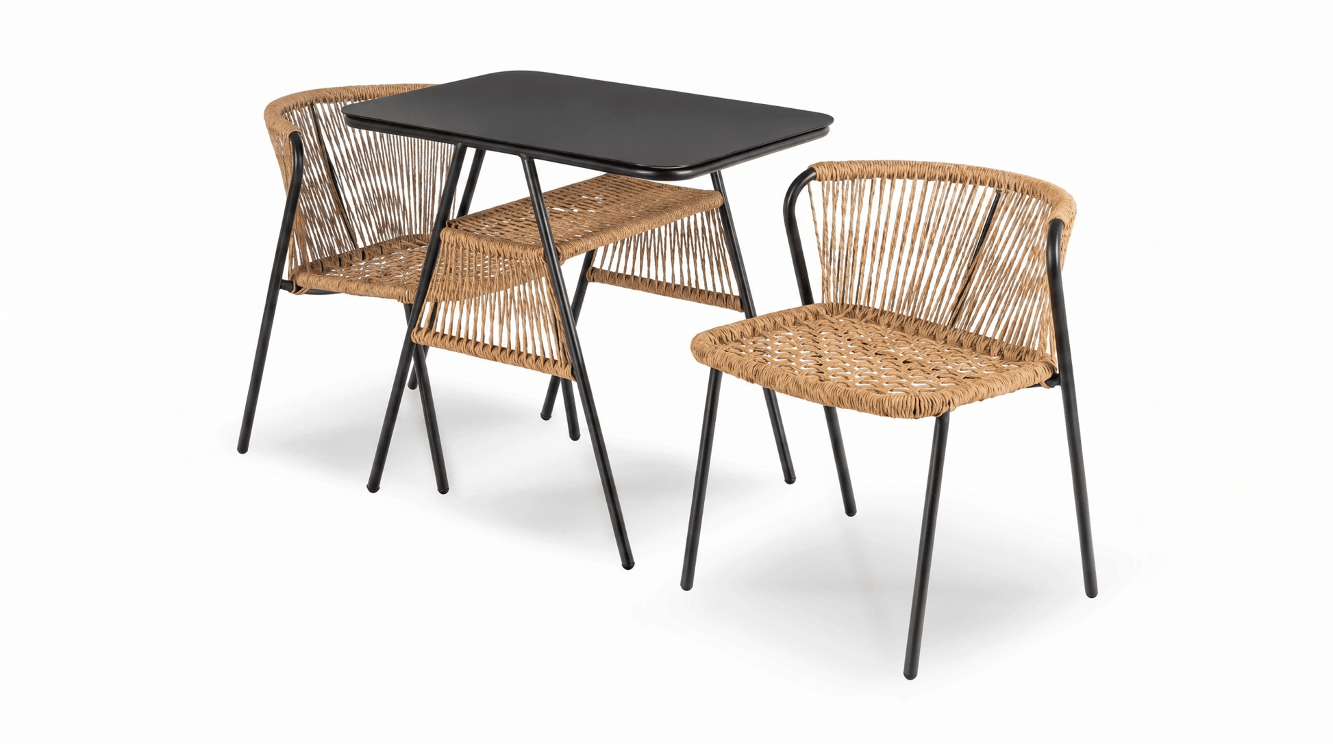 Ensemble de mobilier de jardin MILO – Table et chaises extérieur design - TRUST INDUSTRIE - 