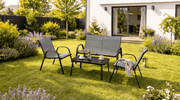 Ensemble de mobilier de jardin MINNESOTA - TRUST INDUSTRIE - Gris - 