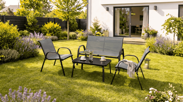 Ensemble de mobilier de jardin MINNESOTA - TRUST INDUSTRIE - Gris - 