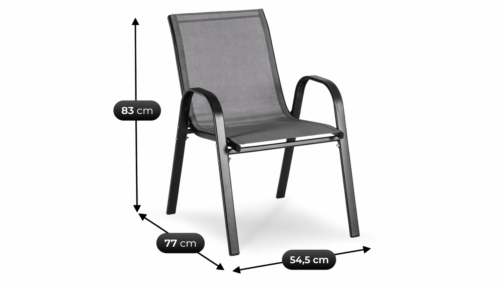Ensemble de mobilier de jardin MINNESOTA - TRUST INDUSTRIE - Gris - 