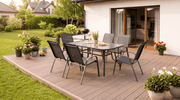 Ensemble de mobilier de jardin noir LIBERTY - TRUST INDUSTRIE - 