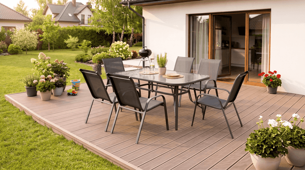 Ensemble de mobilier de jardin noir LIBERTY - TRUST INDUSTRIE - 