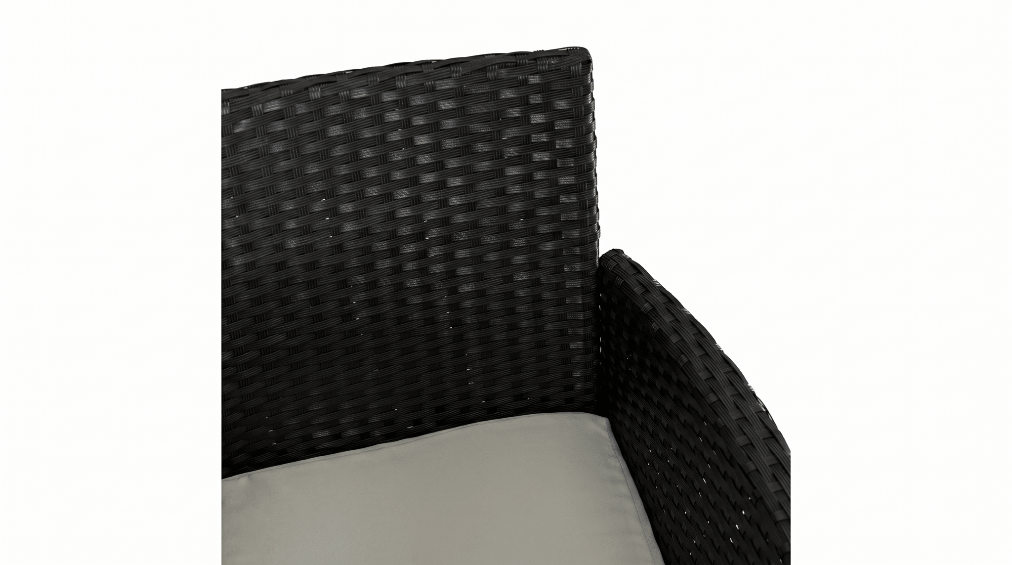 Ensemble de mobilier de jardin POMONA Noir/Beige - TRUST INDUSTRIE - 