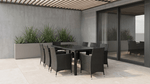 Ensemble de mobilier de jardin POMONA Noir/Beige - TRUST INDUSTRIE - 