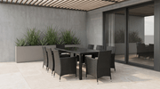 Ensemble de mobilier de jardin POMONA Noir/Beige - TRUST INDUSTRIE - 