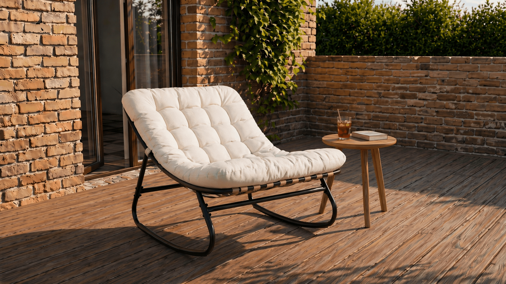 Fauteuil à bascule AURORA - TRUST INDUSTRIE - Vert - 