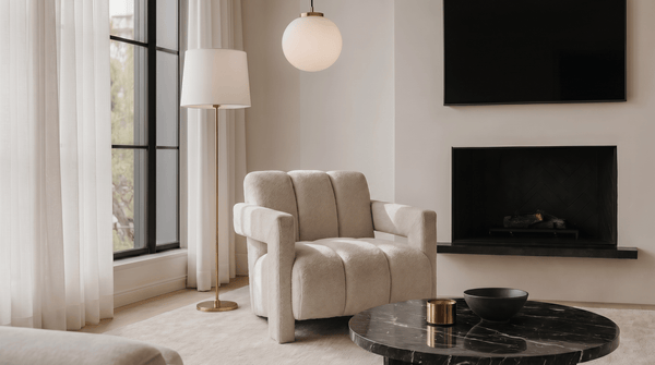 Fauteuil BENDER - TRUST INDUSTRIE - Crème - 