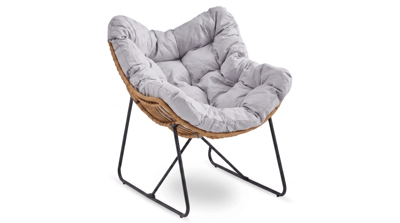 Fauteuil FIN lounge design – confort et élégance - TRUST INDUSTRIE - Gris - 