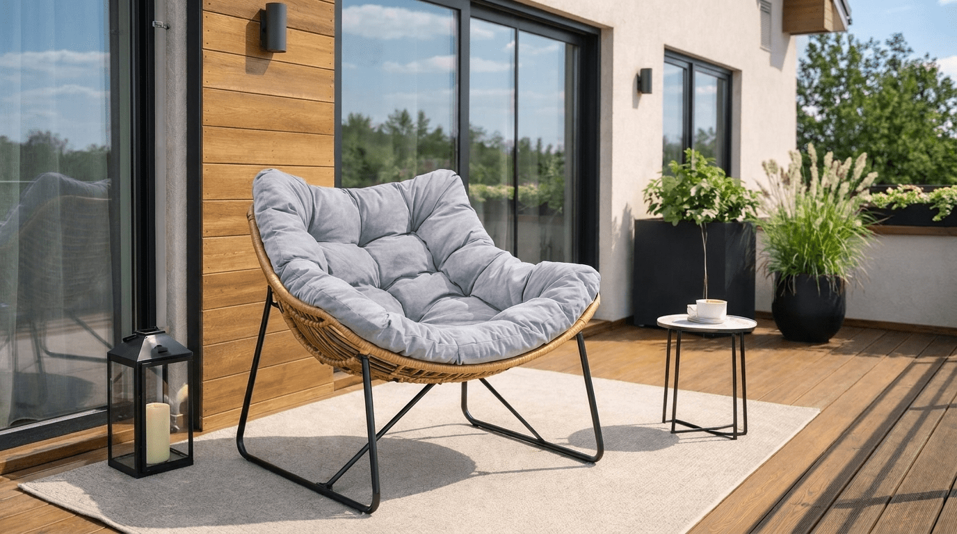 Fauteuil FIN lounge design – confort et élégance - TRUST INDUSTRIE - Gris - 