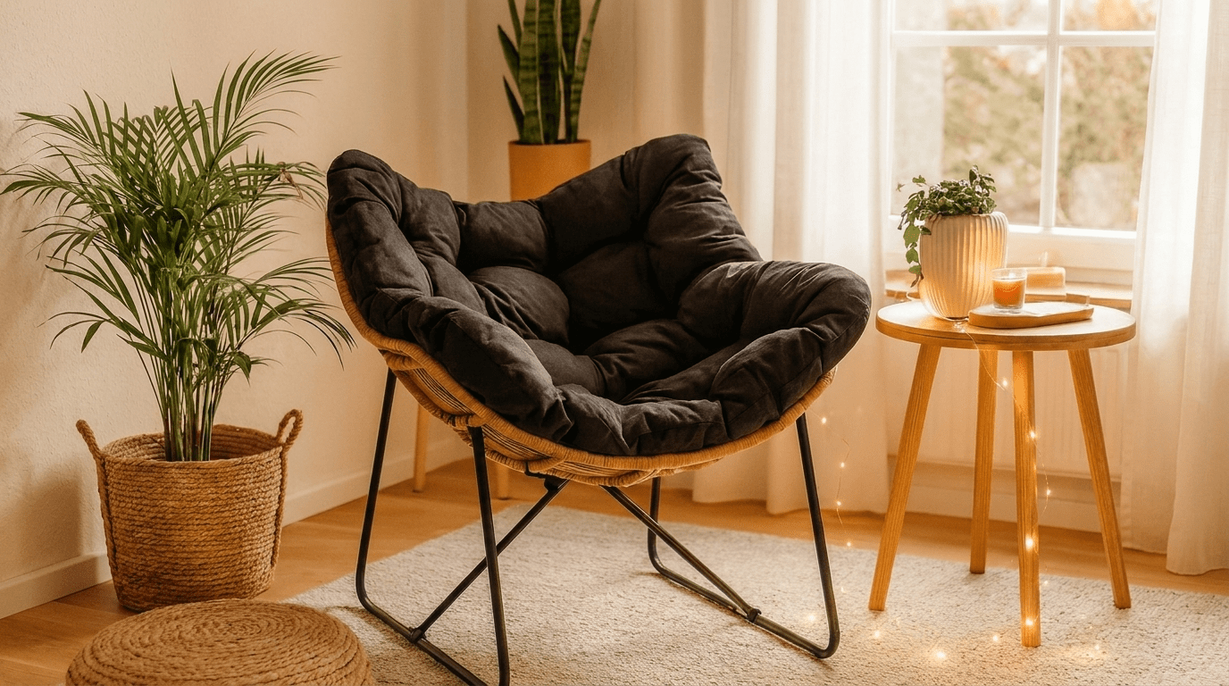 Fauteuil FIN lounge design – confort et élégance - TRUST INDUSTRIE - Noir - 