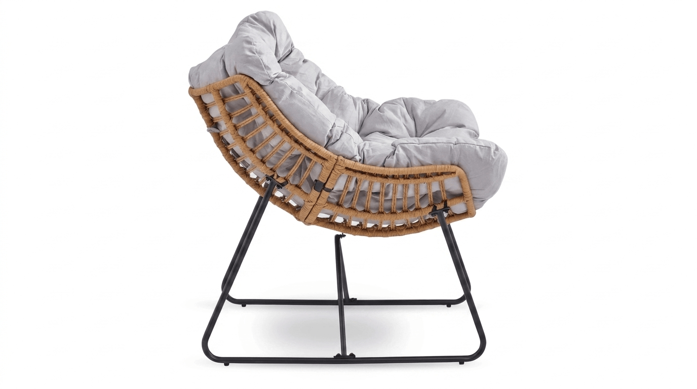 Fauteuil FIN lounge design – confort et élégance - TRUST INDUSTRIE - Gris - 