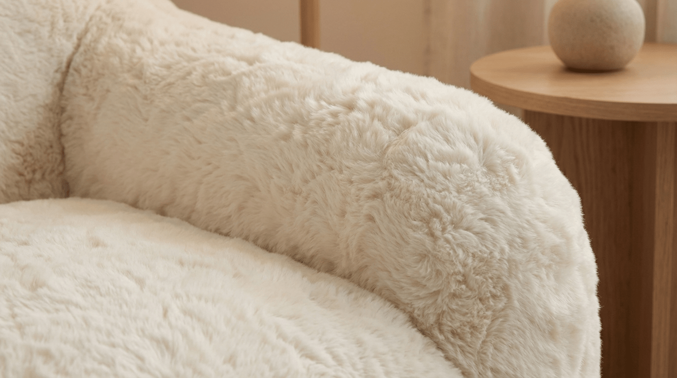 Fauteuil HUG en doudou - TRUST INDUSTRIE - Beige - 