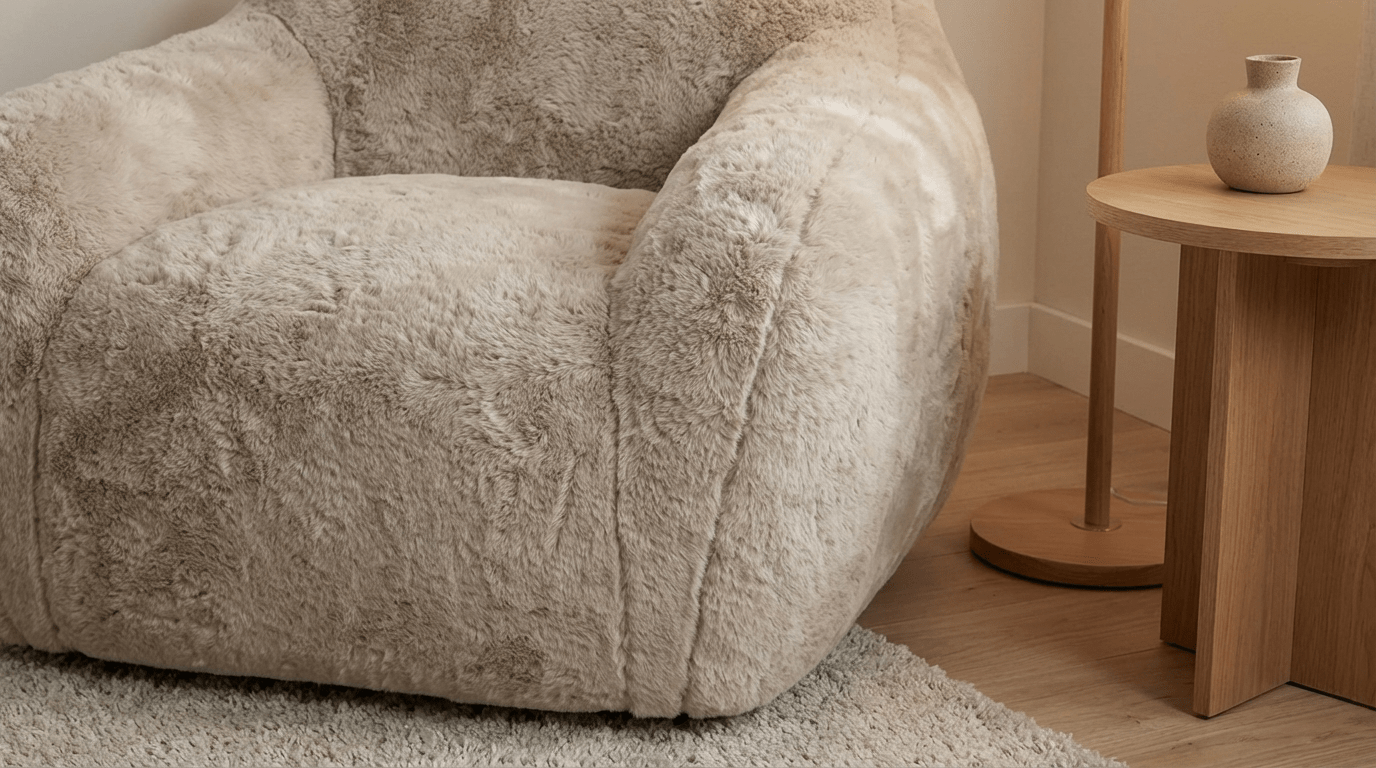 Fauteuil HUG en doudou - TRUST INDUSTRIE - Taupe - 