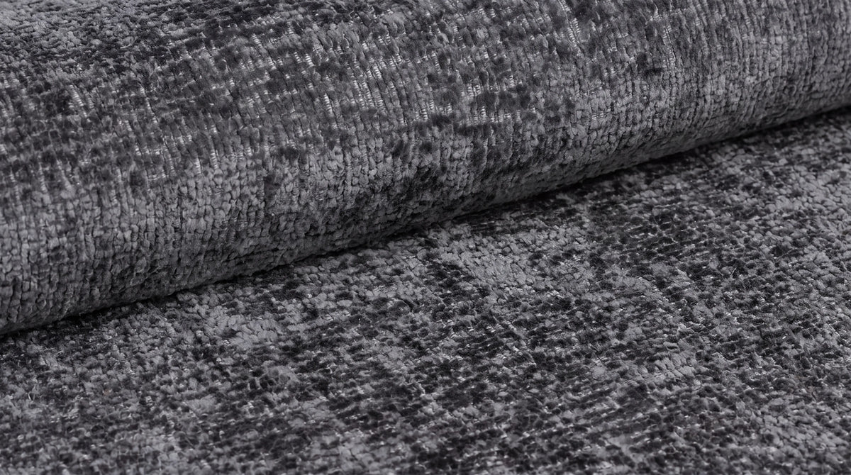 Canapé droit MAYO 3 places en tissu - TRUST INDUSTRIE - Gris foncé