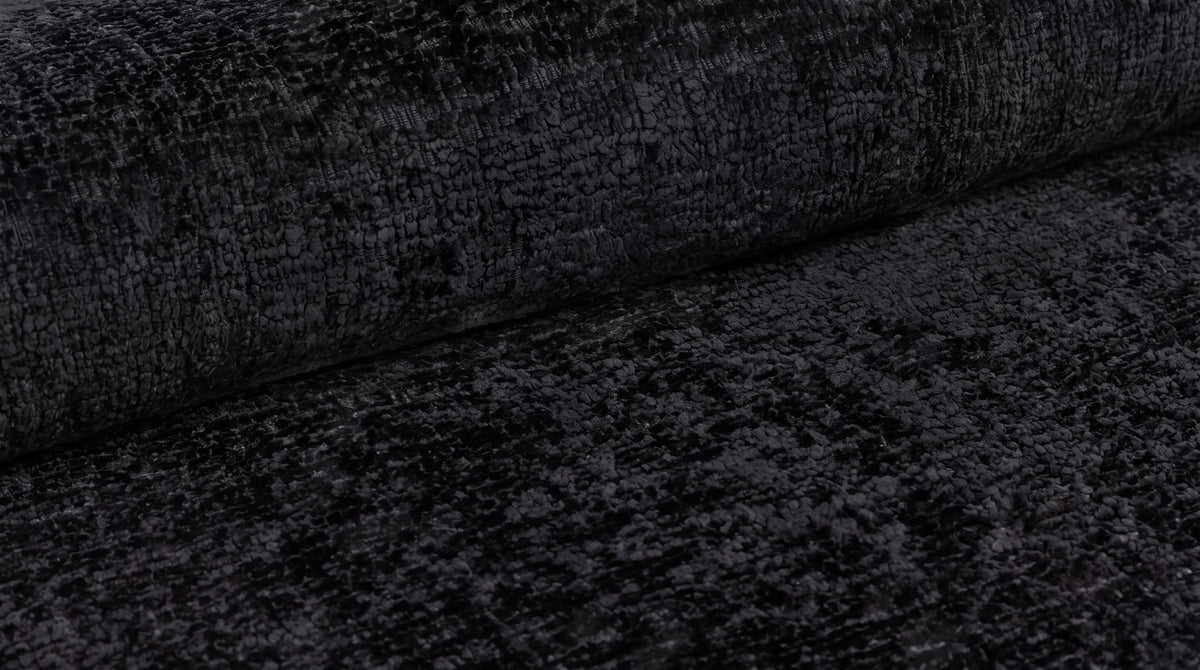 Canapé droit MAYO 3 places en tissu - TRUST INDUSTRIE - Gris anthracite - 