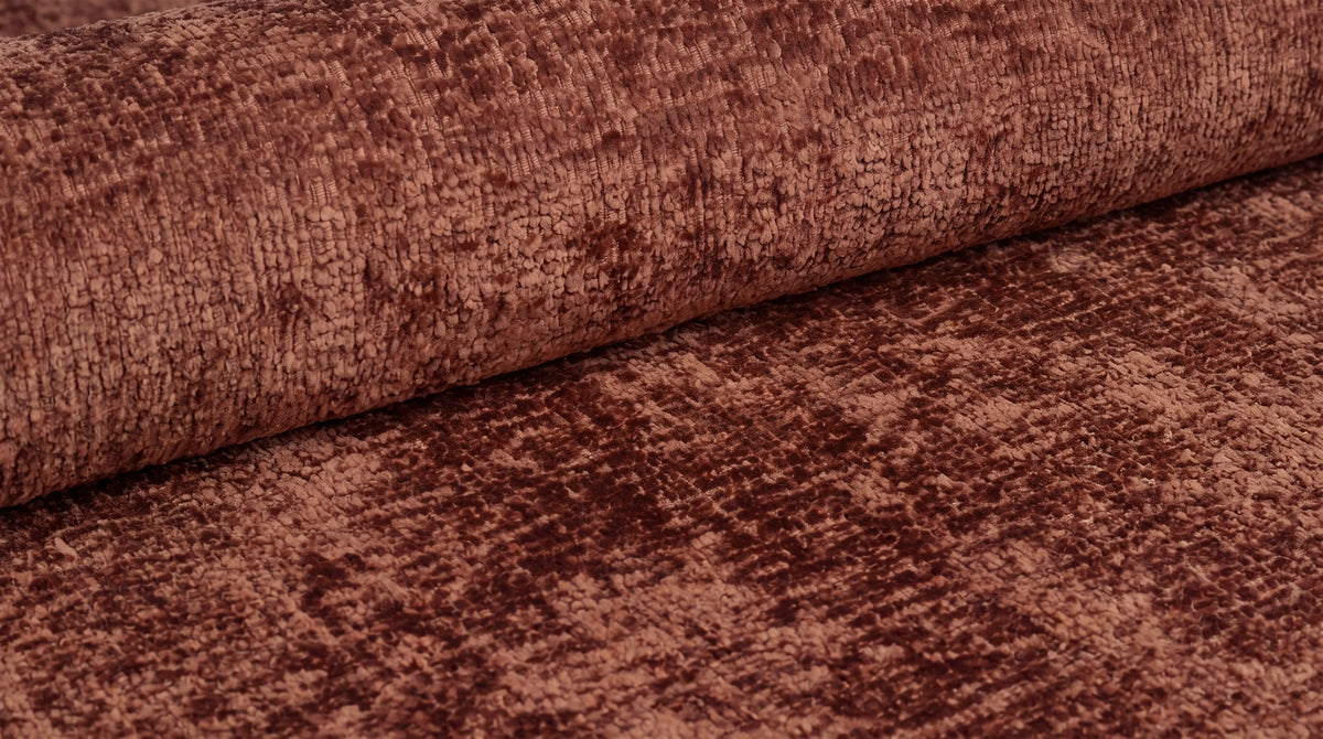 Canapé droit MAYO 3 places en tissu - TRUST INDUSTRIE - Terracotta 