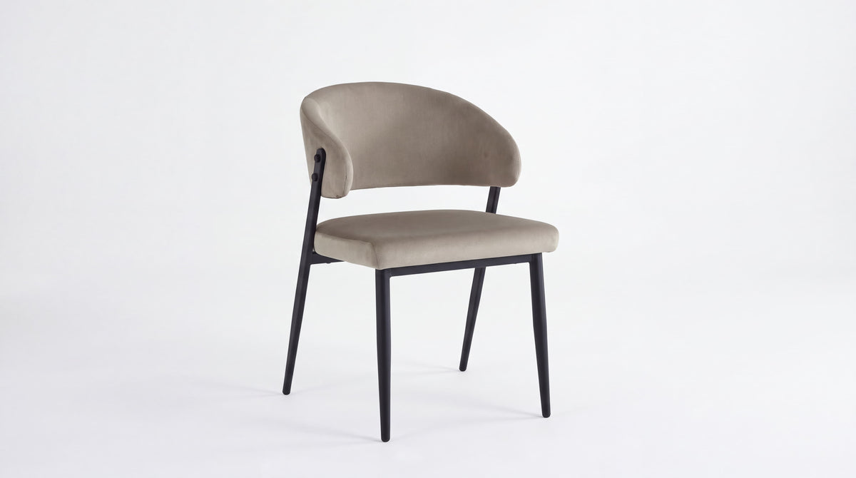 CHAISE LAMIA Pied Noir Assise Taupe