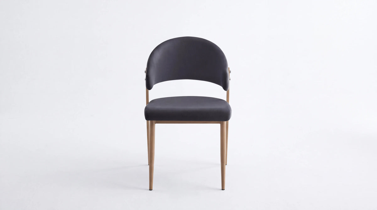 CHAISE LAMIA Pied Bois naturel Assise Gris