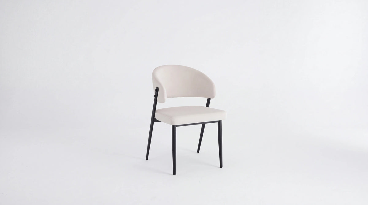 CHAISE LAMIA Pied Noir Assise Beige