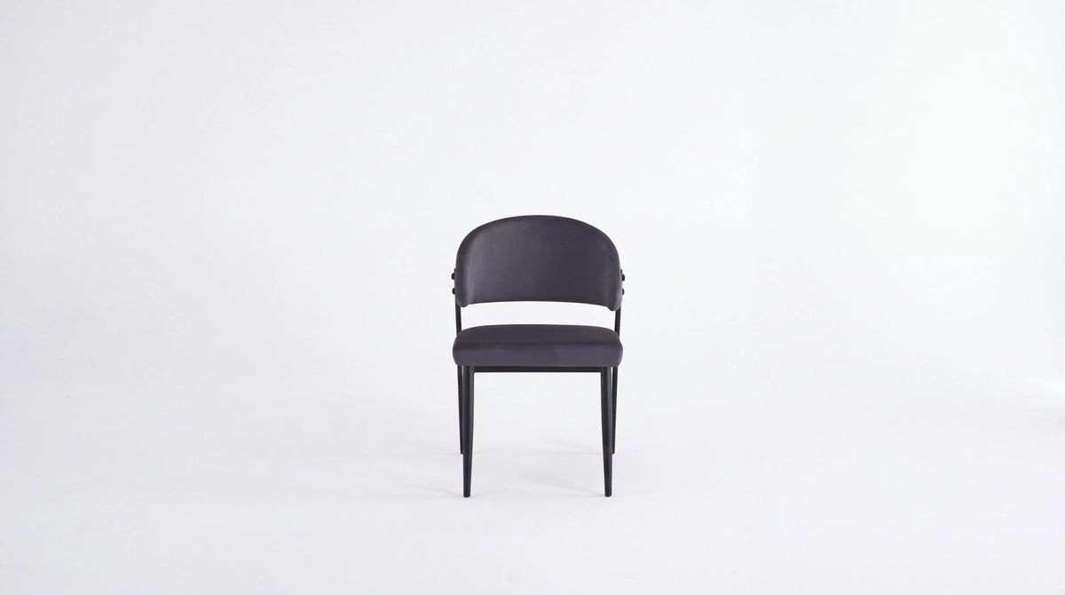 CHAISE LAMIA Pied Noir Assise Gris