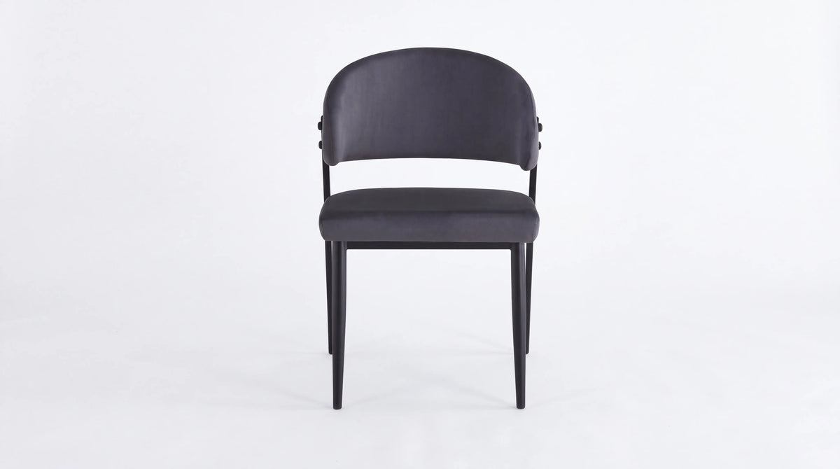 CHAISE LAMIA Pied Noir Assise Gris