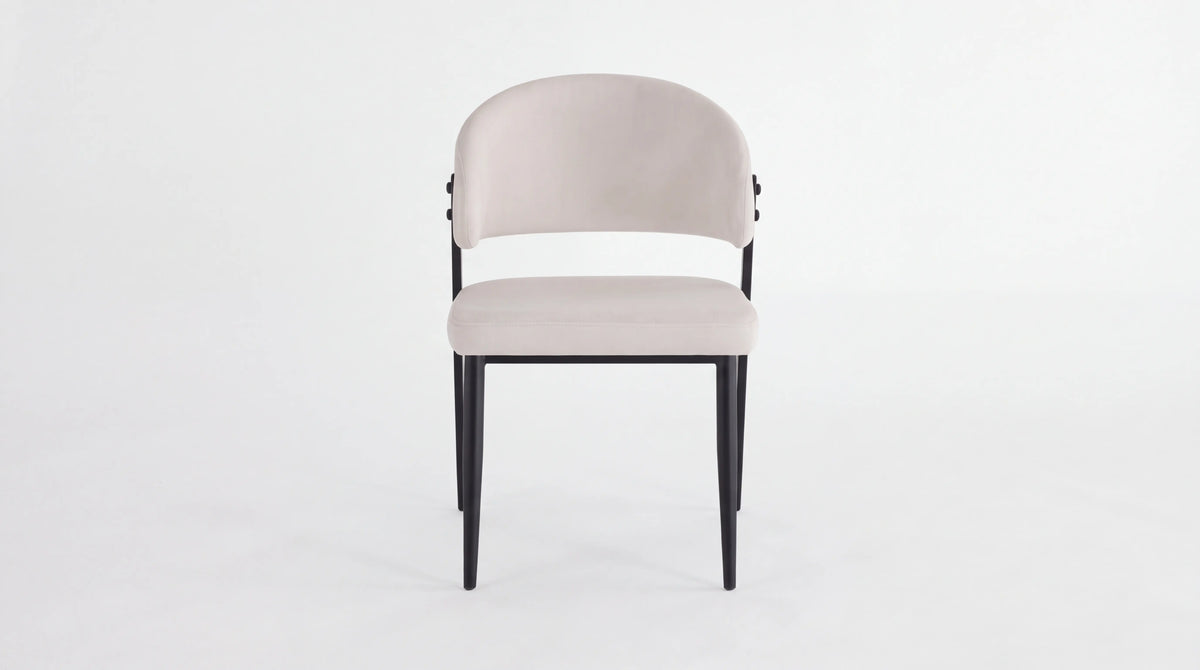 CHAISE LAMIA Pied Noir Assise Beige