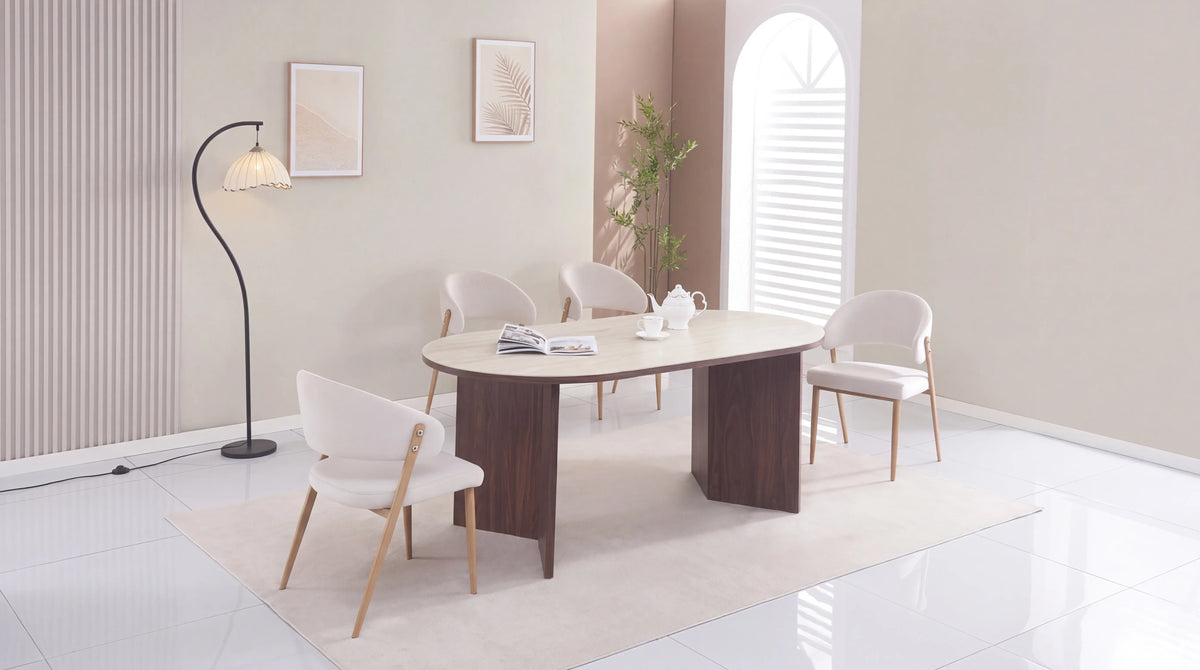 CHAISE LAMIA Pied Bois naturel Assise Beige