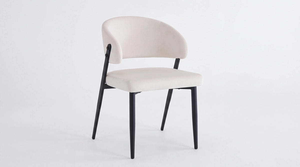 CHAISE LAMIA Pied Noir Assise Beige
