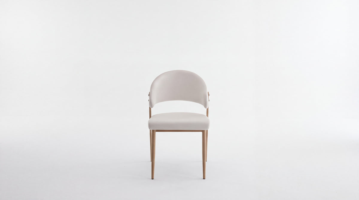 CHAISE LAMIA Pied Bois naturel Assise Beige