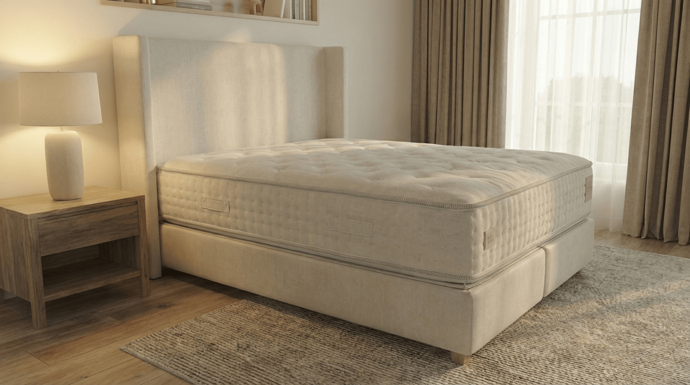 Lit coffre 180X200 cm COCO en velours blanc avec sommier et tête de lit inclus - TRUST INDUSTRIE - Écru - 