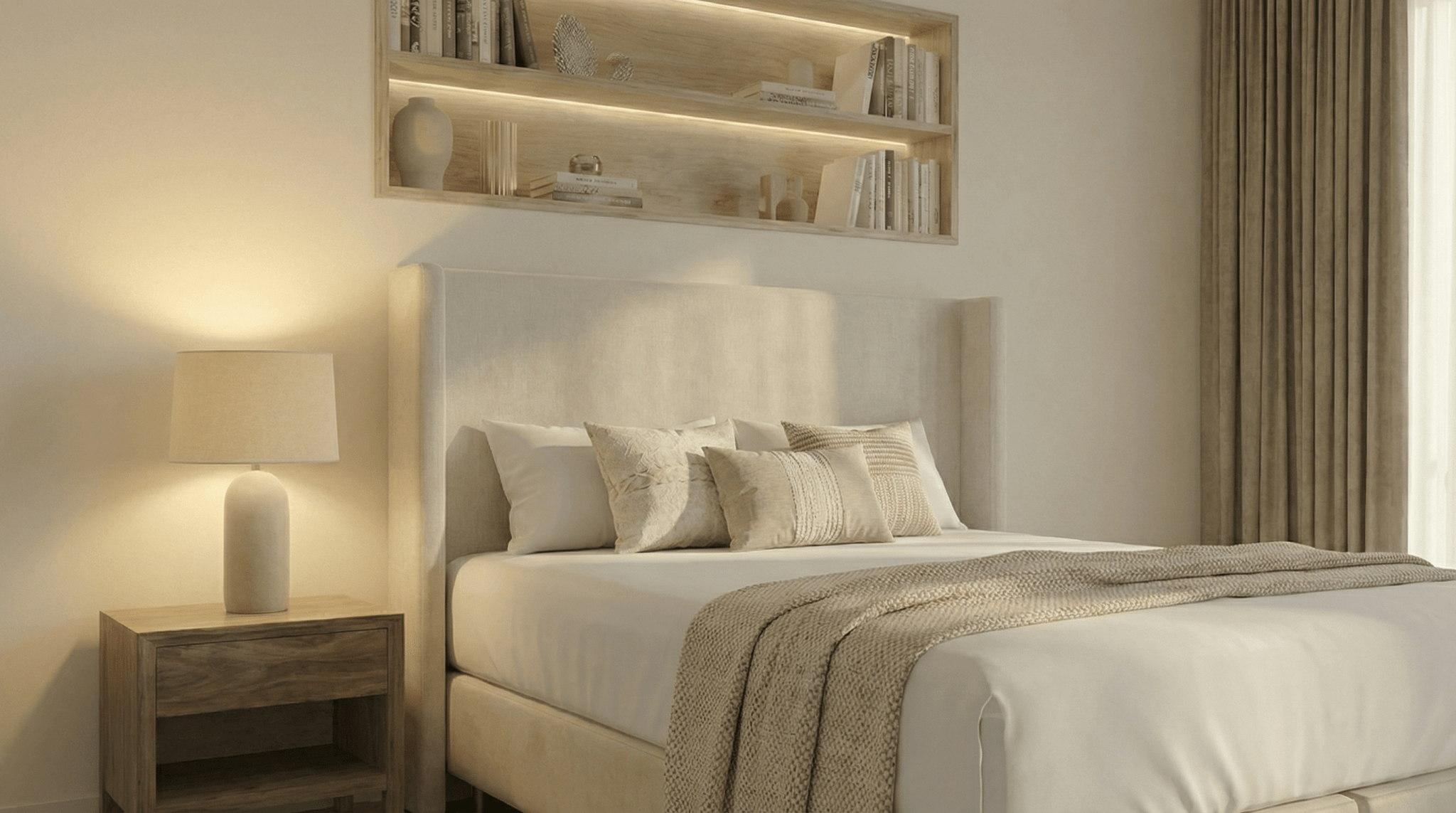 Lit coffre COCO en velours beige avec sommier et tête de lit inclus - TRUST INDUSTRIE - 140 x 190 cm - 160 x 200 cm - 180 x 200 cm - 
Sans matelas - Milan - Singapour - Dubai