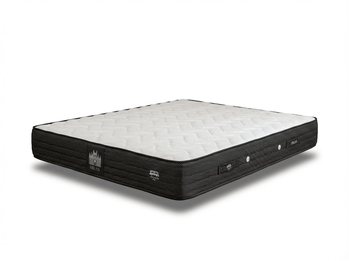 Lit coffre SALVADOR en tissu blanc cassé avec sommier et tête de lit inclus - TRUST INDUSTRIE - 140 x 190 cm - Sans matelas - 