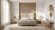 Lit coffre SYDNEY beige en velours - TRUST INDUSTRIE  - 160 x 200 cm - 180 x 200 cm - 
Sans matelas - Milan - Singapour - Dubai