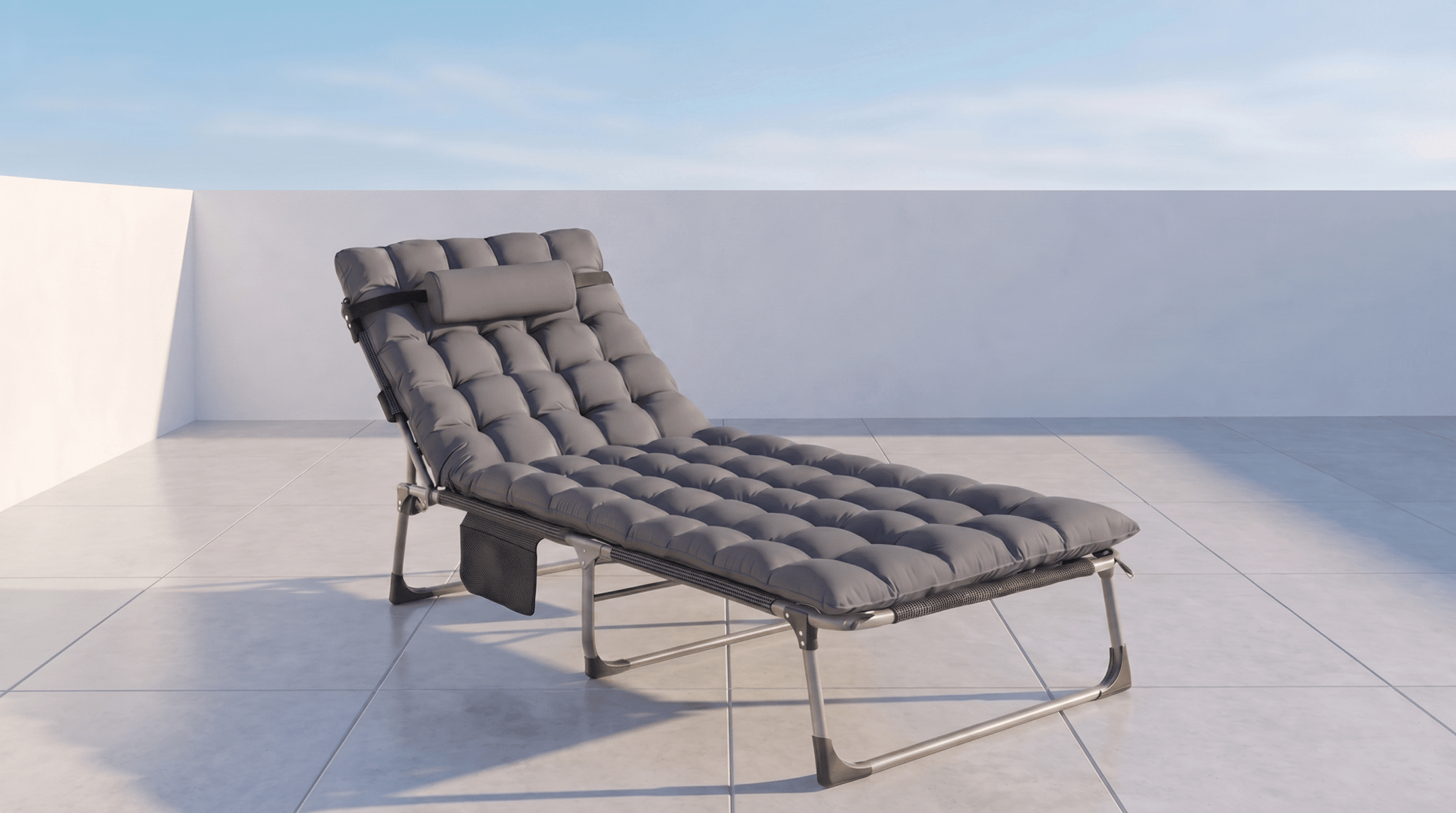 Lit de jardin VENUS - TRUST INDUSTRIE -  Gris